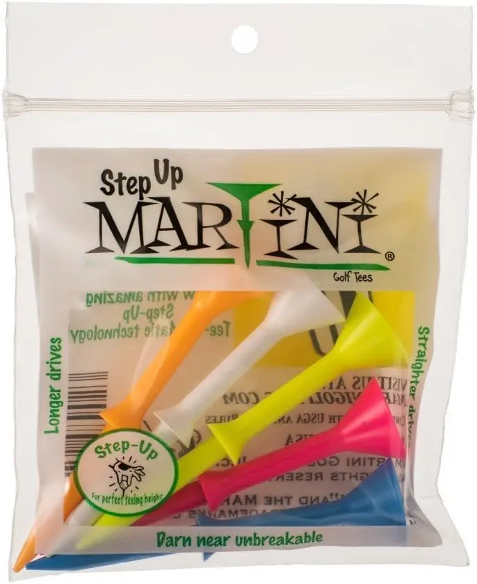 Golf Tees 3 1/4" Step-Up Assorted Pack of 2 (10 Tees) Durable Plastic
Golf Tees 3 1/4" Step-Up Assorted Pack of 2 (10 Tees) Durable Plastic