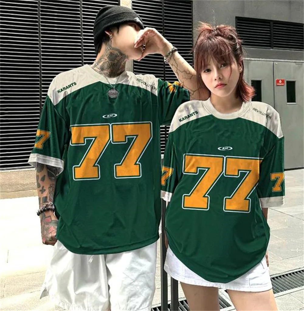 Number Letter Printed Jersey T-Shirt Fan Culture Shirt Men's T-Shirt Street Short Sleeved High Street Hip Hop Oversize T Shirt
Number Letter Printed Jersey T-Shirt Fan Culture Shirt Men's T-Shirt Street Short Sleeved High Street Hip Hop Oversize T Shirt