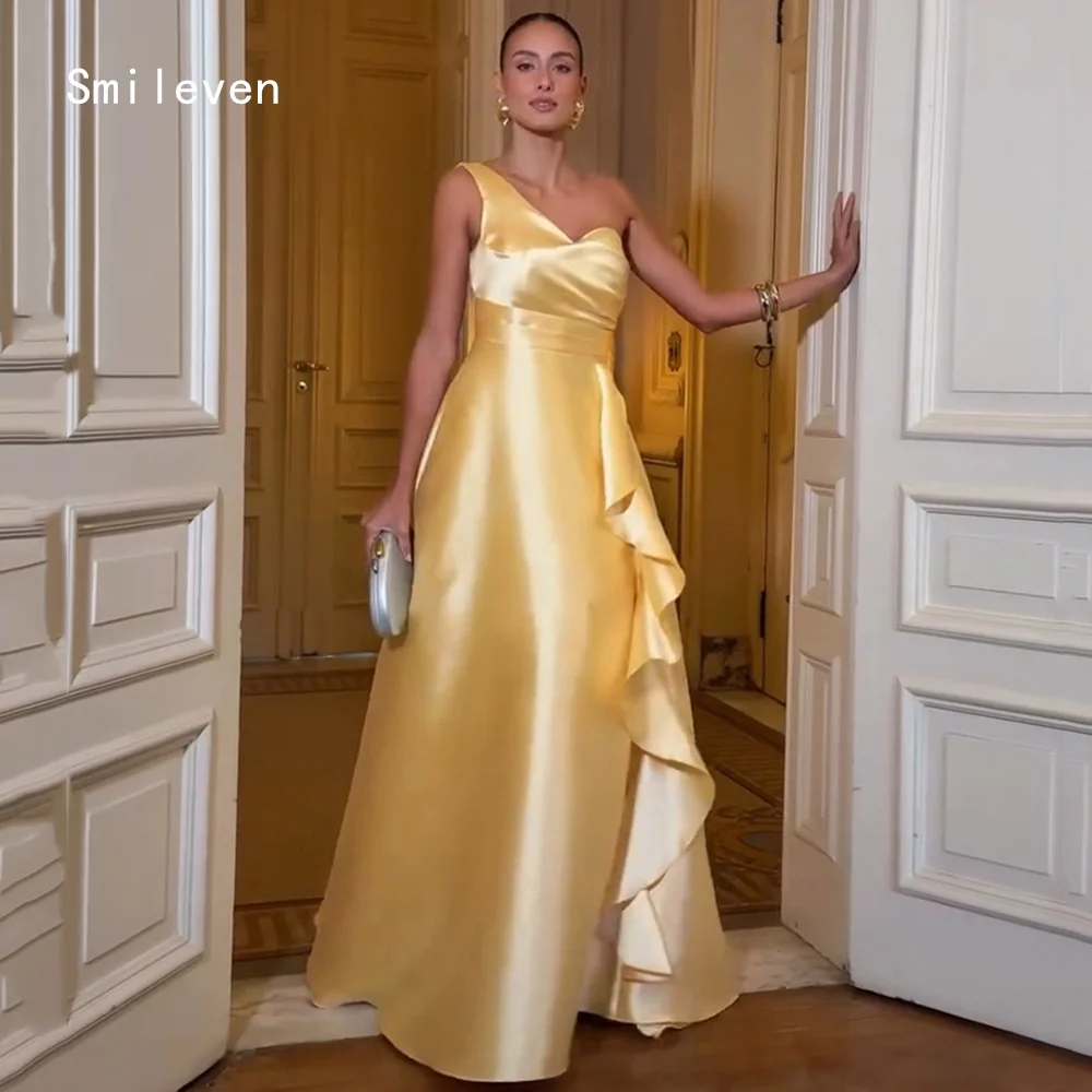 Smileven Luxury A Line Holiday Evening Dress One Shoulder Formal Prom Dresses Yellow Birthday Party Gowns Customized 2026
Smileven Luxury A Line Holiday Evening Dress One Shoulder Formal Prom Dresses Yellow Birthday Party Gowns Customized 2026