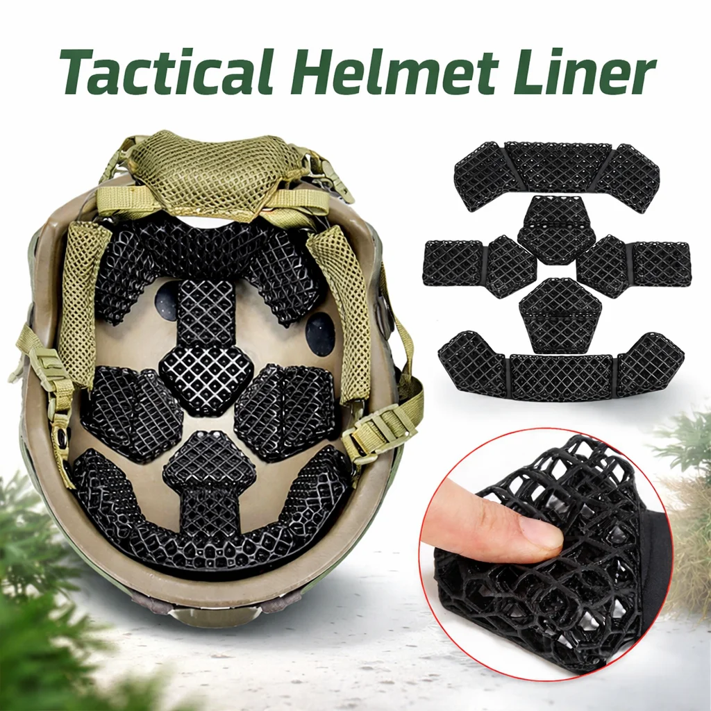 3D-Printed Tactical Helmet Liner Pad Breathable Shock Absorbing Helmet Inner Cushion for FAST MICH WENDY Series Helmet Accessory
3D-Printed Tactical Helmet Liner Pad Breathable Shock Absorbing Helmet Inner Cushion for FAST MICH WENDY Series Helmet Accessory