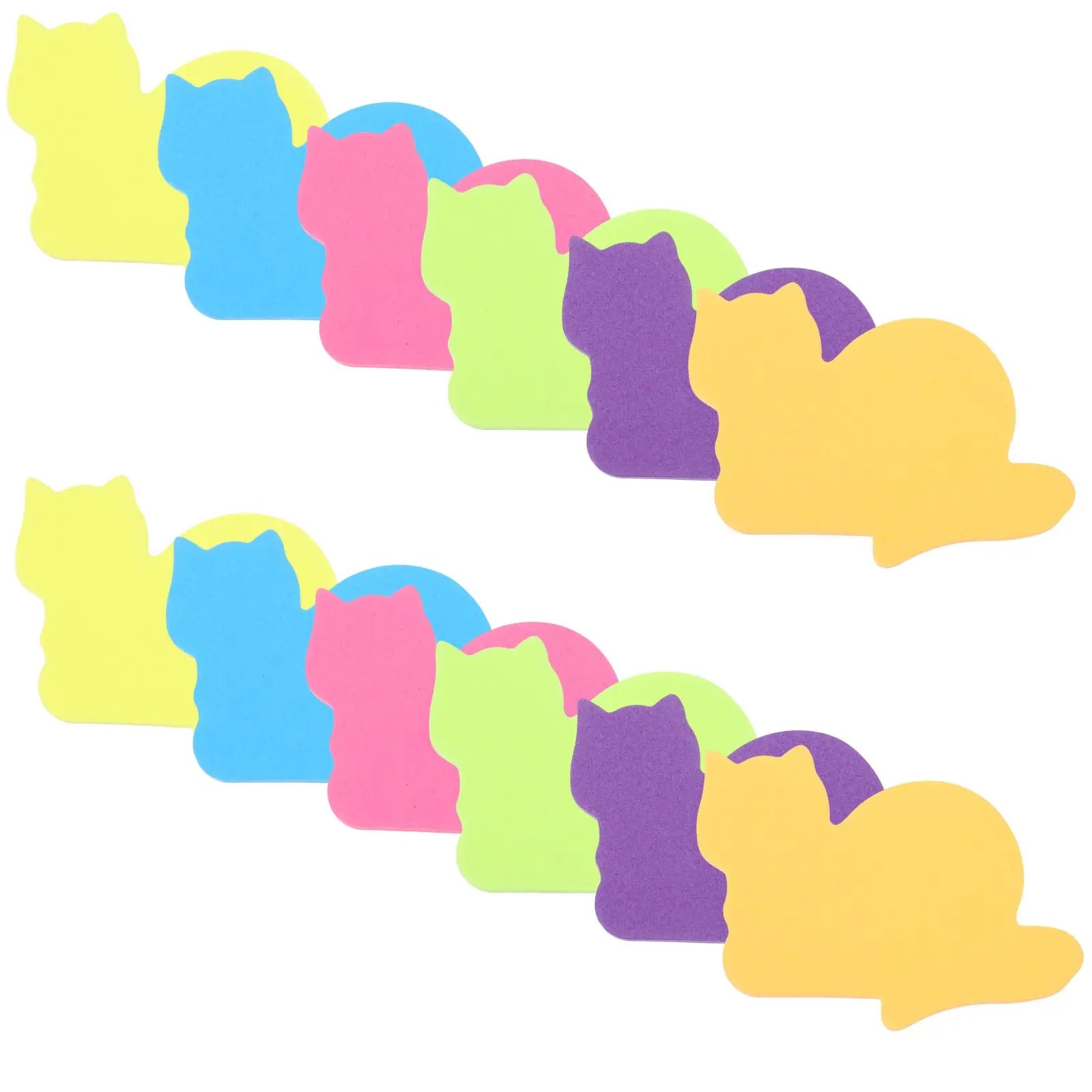 12pcs Cartoon Memo Sticker Cat Shaped Note Paper Portable Adhesive Notes Colorful Pad for Books Reports Diary
12pcs Cartoon Memo Sticker Cat Shaped Note Paper Portable Adhesive Notes Colorful Pad for Books Reports Diary