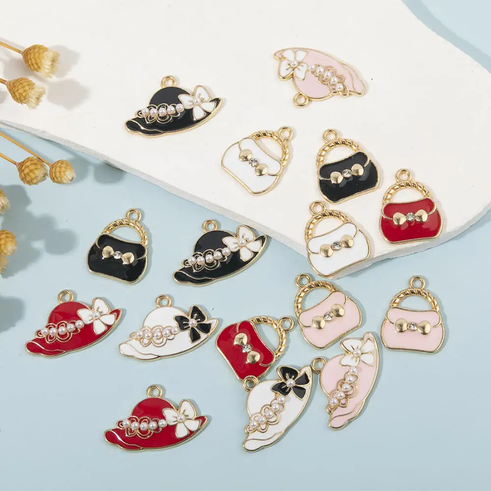 10pcs Fashion Zinc Alloy Pendant Hat and Bag for DIY Jewelry Necklace Bracelet Making Women's Gift Jewelry Making Materials
10pcs Fashion Zinc Alloy Pendant Hat and Bag for DIY Jewelry Necklace Bracelet Making Women's Gift Jewelry Making Materials