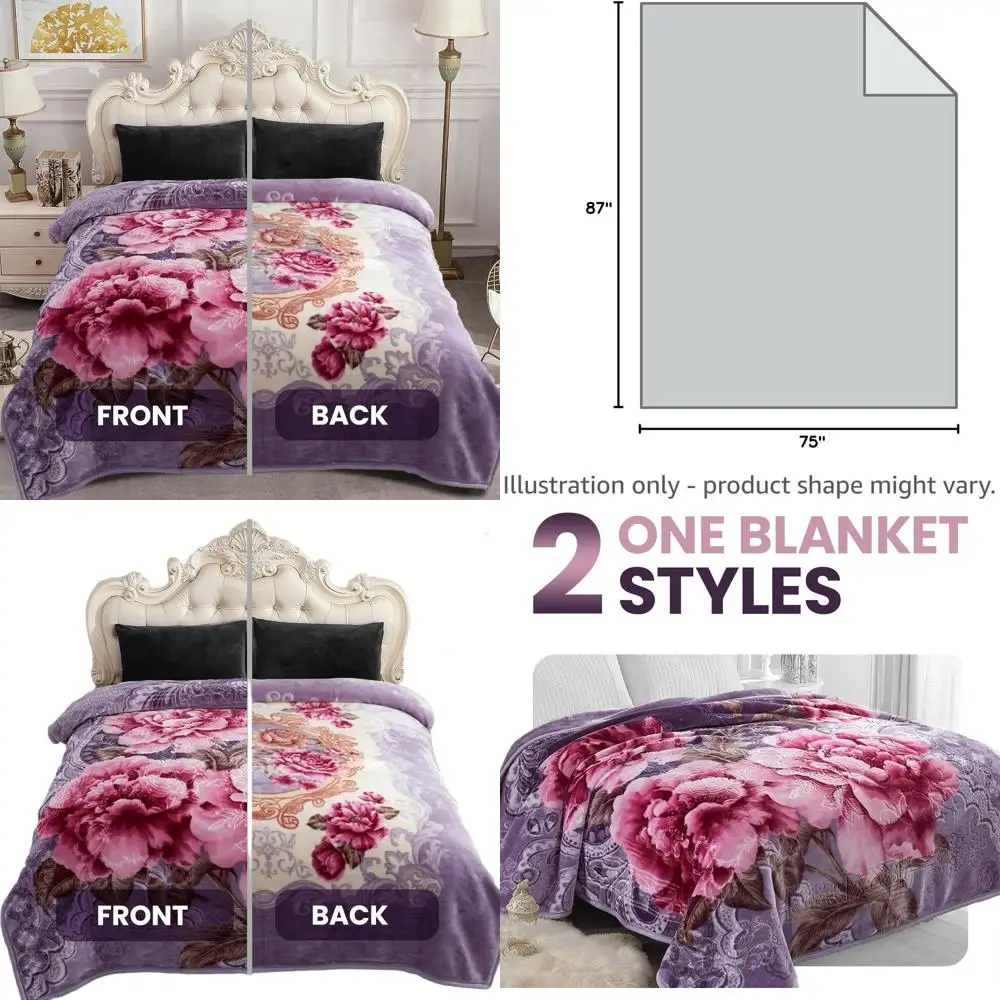 Reversible 2-Ply Korean Faux Mink Blanket - Plush, Silky, Warm, Queen Size, 87x75, 5 lbs
Reversible 2-Ply Korean Faux Mink Blanket - Plush, Silky, Warm, Queen Size, 87x75, 5 lbs