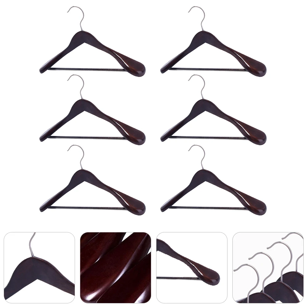 6 Pcs Wooden Hanger Clothes Drying Rack Hangers Clothing Showcase Racks Hotel Hooks Suit
6 Pcs Wooden Hanger Clothes Drying Rack Hangers Clothing Showcase Racks Hotel Hooks Suit