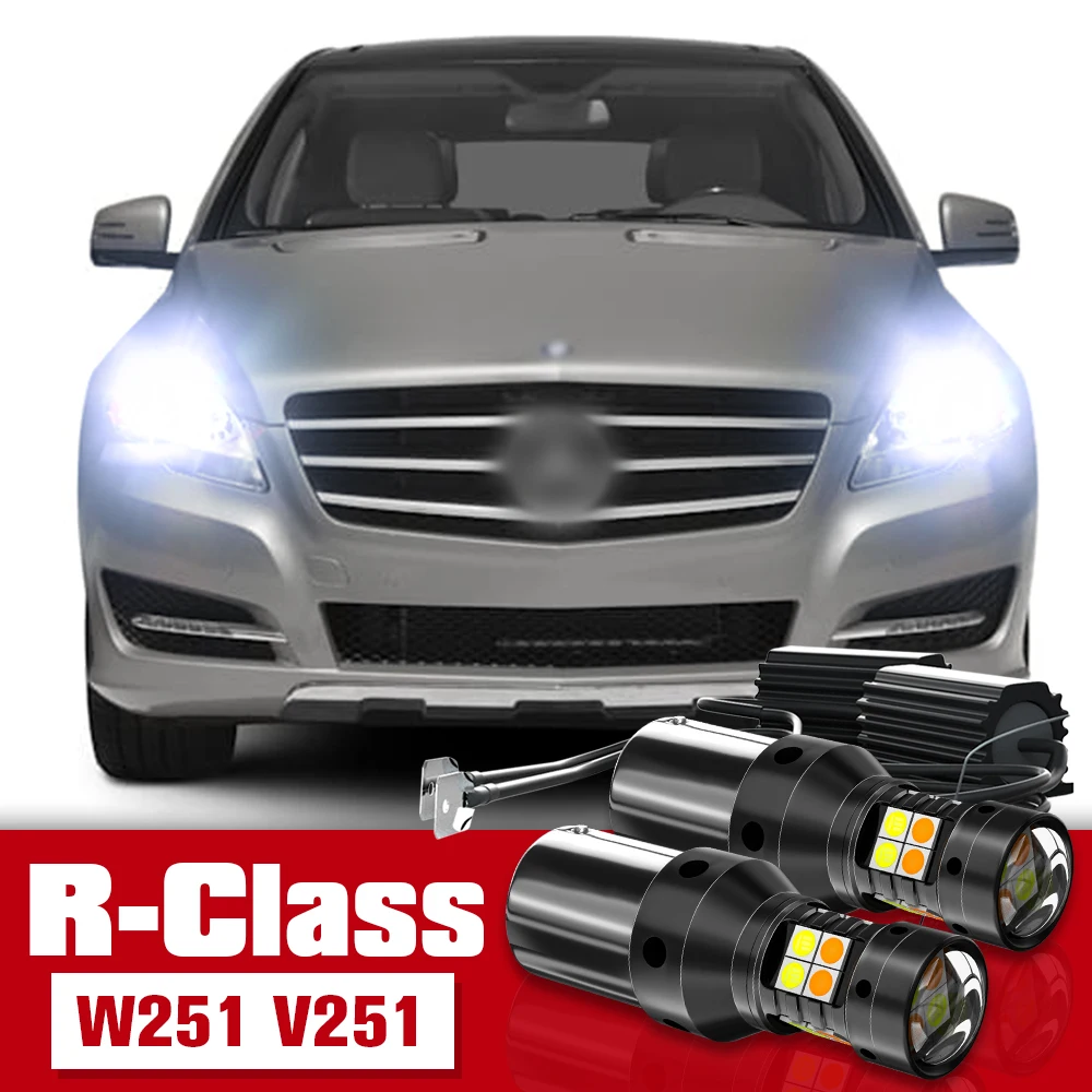 2pcs LED Accessories Dual Mode Turn Signal+Daytime Running Light DRL For Mercedes Benz R-Class W251 V251 2006-2009 2007 2008
2pcs LED Accessories Dual Mode Turn Signal+Daytime Running Light DRL For Mercedes Benz R-Class W251 V251 2006-2009 2007 2008
