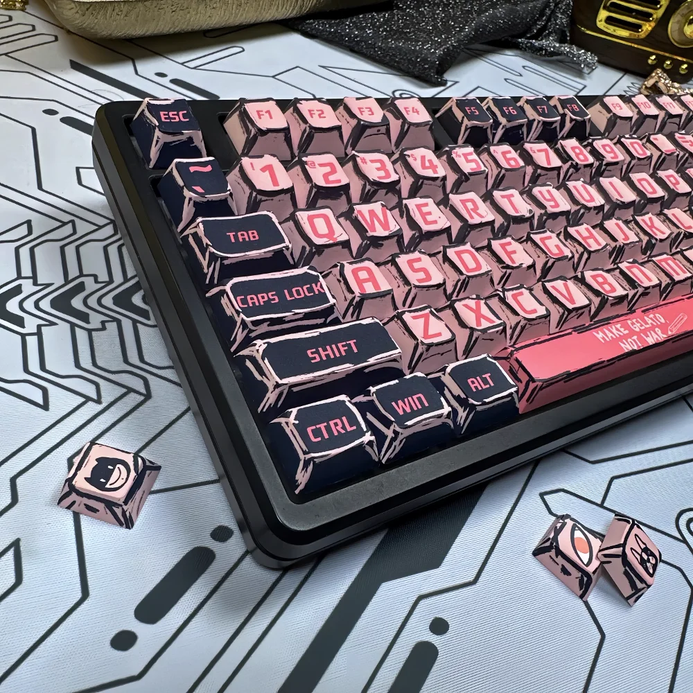 Набор 126 клавиш Cherry Keycap PBT, колпачки для клавиш в мультяшном стиле с сердечком для игровых механических клавиатур 60/64/84/98/108 MX Switch
Набор 126 клавиш Cherry Keycap PBT, колпачки для клавиш в мультяшном стиле с сердечком для игровых механических клавиатур 60/64/84/98/108 MX Switch