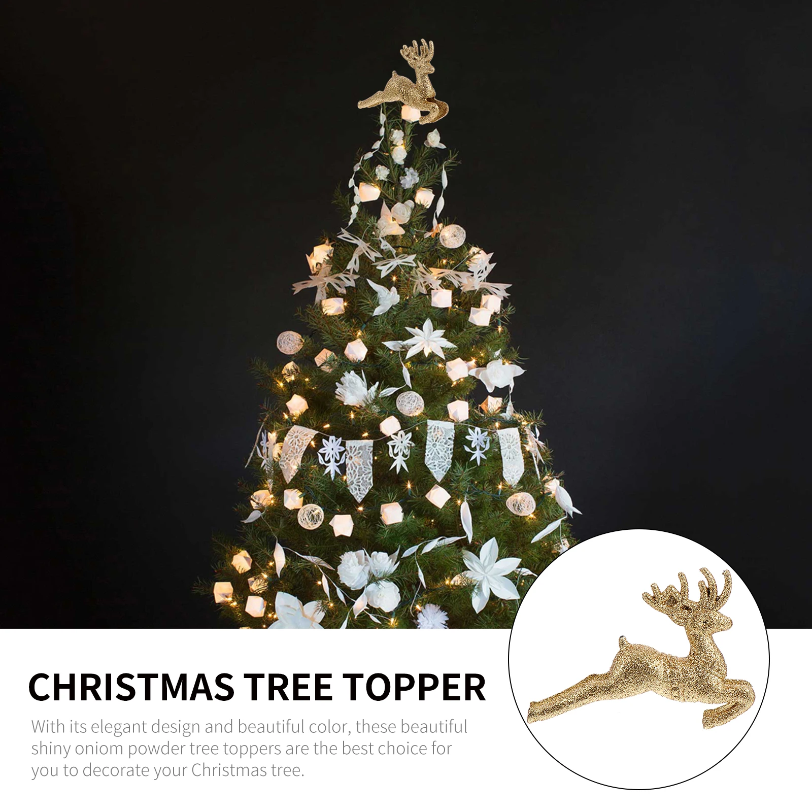12pcs Deer Tree Topper Christmas Ornament Festive Decoration Xmas Treetop Adornment Party Holiday Decor Christmas Tree Decor
12pcs Deer Tree Topper Christmas Ornament Festive Decoration Xmas Treetop Adornment Party Holiday Decor Christmas Tree Decor