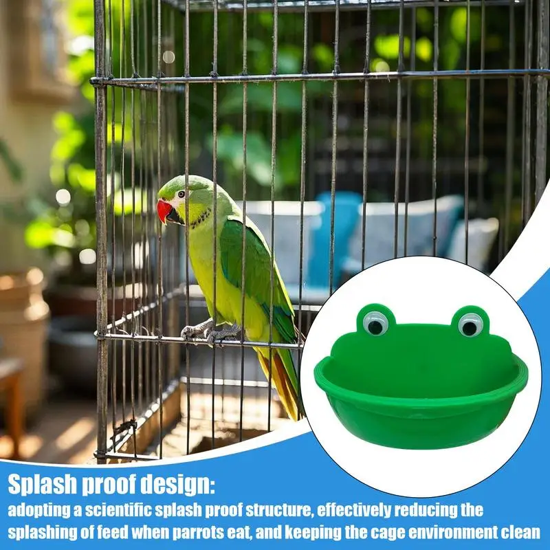 Bird Cage Food Bowls Bird Bath Bowl Splash-Proof Lovebird Bathing Dish For Gray Parrot Cockatiel Parakeet Feeding Container
Bird Cage Food Bowls Bird Bath Bowl Splash-Proof Lovebird Bathing Dish For Gray Parrot Cockatiel Parakeet Feeding Container