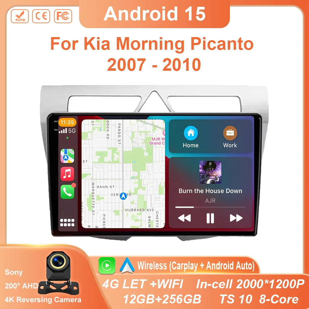 For Kia Morning Picanto 2007 - 2010 Car Radio BT Head Unit Multimedia Video Player Navigation GPS Android Auto WIFI No 2din DVD
For Kia Morning Picanto 2007 - 2010 Car Radio BT Head Unit Multimedia Video Player Navigation GPS Android Auto WIFI No 2din DVD