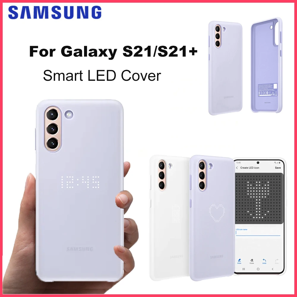 Original for Samsung Galaxy S21 S21+ 5G LED Notifications Light Effects Protective Case S21 Smart LED Cover
Original for Samsung Galaxy S21 S21+ 5G LED Notifications Light Effects Protective Case S21 Smart LED Cover