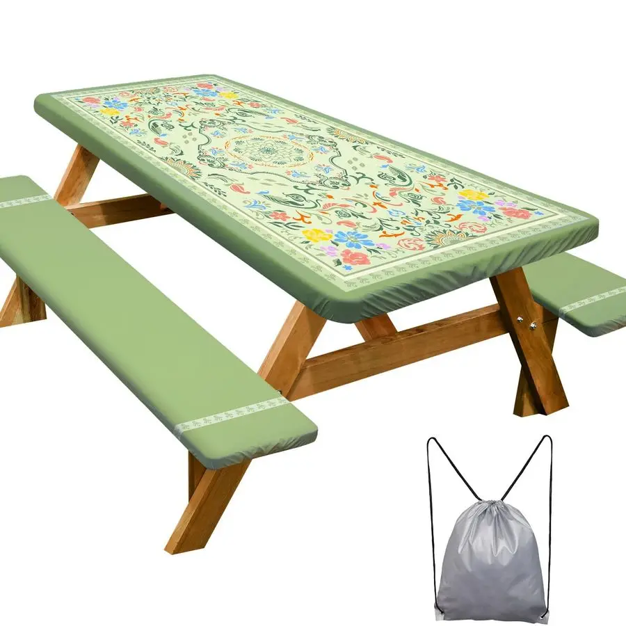 Table Cover with Bench Covers Camping Essentials Waterproof Windproof Camping Tablecloth with Drawstring Bag, Fitted Rectangle T
Table Cover with Bench Covers Camping Essentials Waterproof Windproof Camping Tablecloth with Drawstring Bag, Fitted Rectangle T