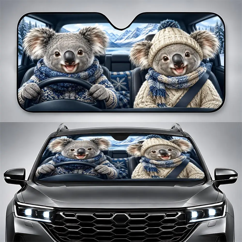 Animal K-Koala Sun Visor Car Windshield Sunshade UV Block Heat Insulation Cooling Easy Install Portable Foldable
Animal K-Koala Sun Visor Car Windshield Sunshade UV Block Heat Insulation Cooling Easy Install Portable Foldable