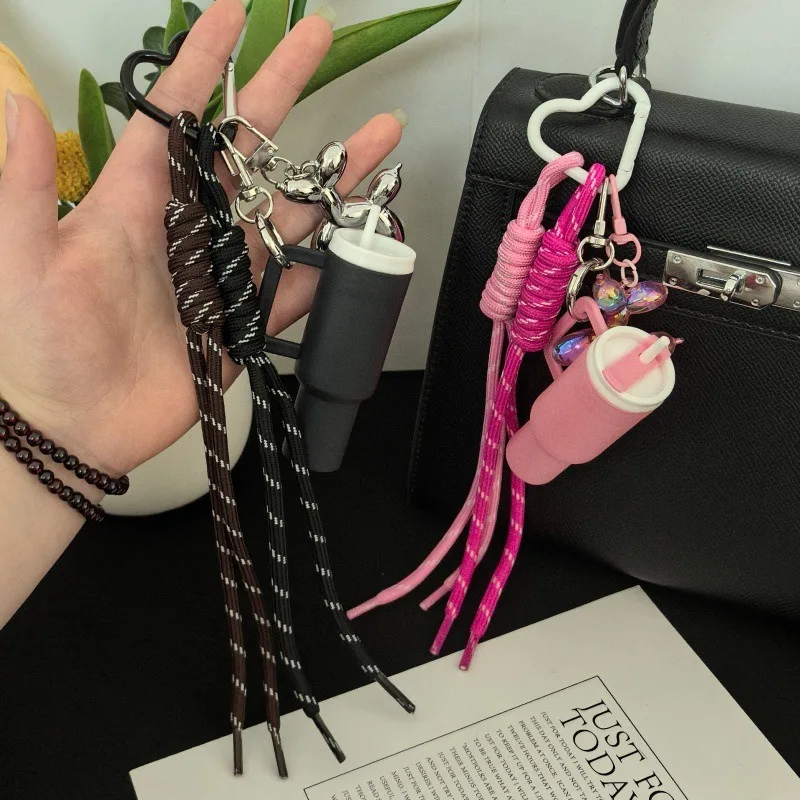 Boho Handmade Woven Rope Keychain Cute Cup Shape Bag Pendant Fashion Decor Accessory
Boho Handmade Woven Rope Keychain Cute Cup Shape Bag Pendant Fashion Decor Accessory