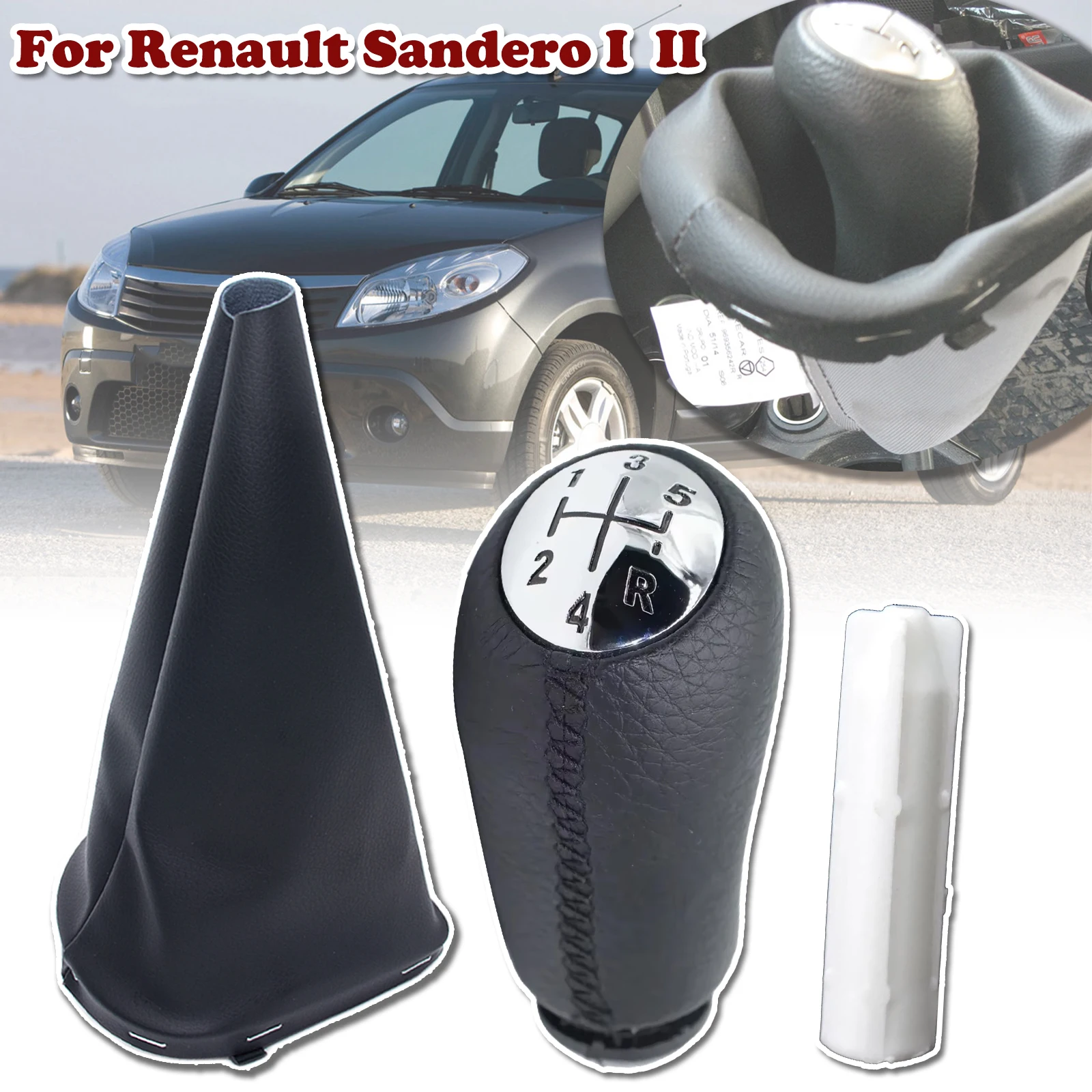 For Renault Sandero I II Car Gear Shift Knob With Gaiter PU Leather Cover Interior Parts Gear Gaiter 2008 2012 2013 2015 2020
For Renault Sandero I II Car Gear Shift Knob With Gaiter PU Leather Cover Interior Parts Gear Gaiter 2008 2012 2013 2015 2020