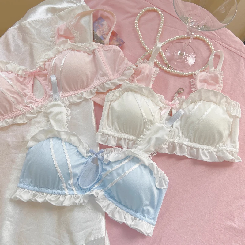 Japanese Cute Girl Bra Underpants Set Rabbit Ears Sweet and Sexy Lingerie Briefs Lolita Women Underwear Kawaii Undies Costumes
Japanese Cute Girl Bra Underpants Set Rabbit Ears Sweet and Sexy Lingerie Briefs Lolita Women Underwear Kawaii Undies Costumes