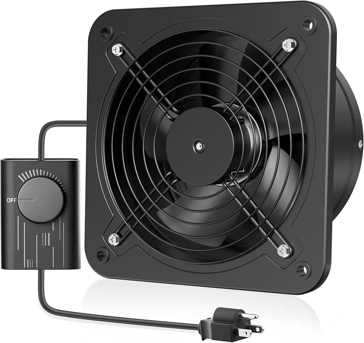 8 Inch Exhaust Fan with Speed Controller, 567 CFM, Metal Ventilation Fan for Window, Attic, Ceiling, Basement
8 Inch Exhaust Fan with Speed Controller, 567 CFM, Metal Ventilation Fan for Window, Attic, Ceiling, Basement