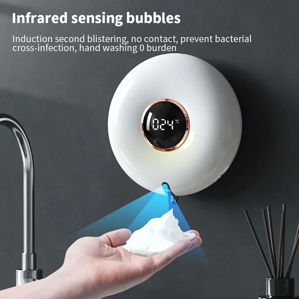 Automatic Soap Dispenser 300ML USB Chargeable Smart Foam Machine Touchless LED Display Sensor Foam Soap Dispenser Sanitizer-kit
Automatic Soap Dispenser 300ML USB Chargeable Smart Foam Machine Touchless LED Display Sensor Foam Soap Dispenser Sanitizer-kit
