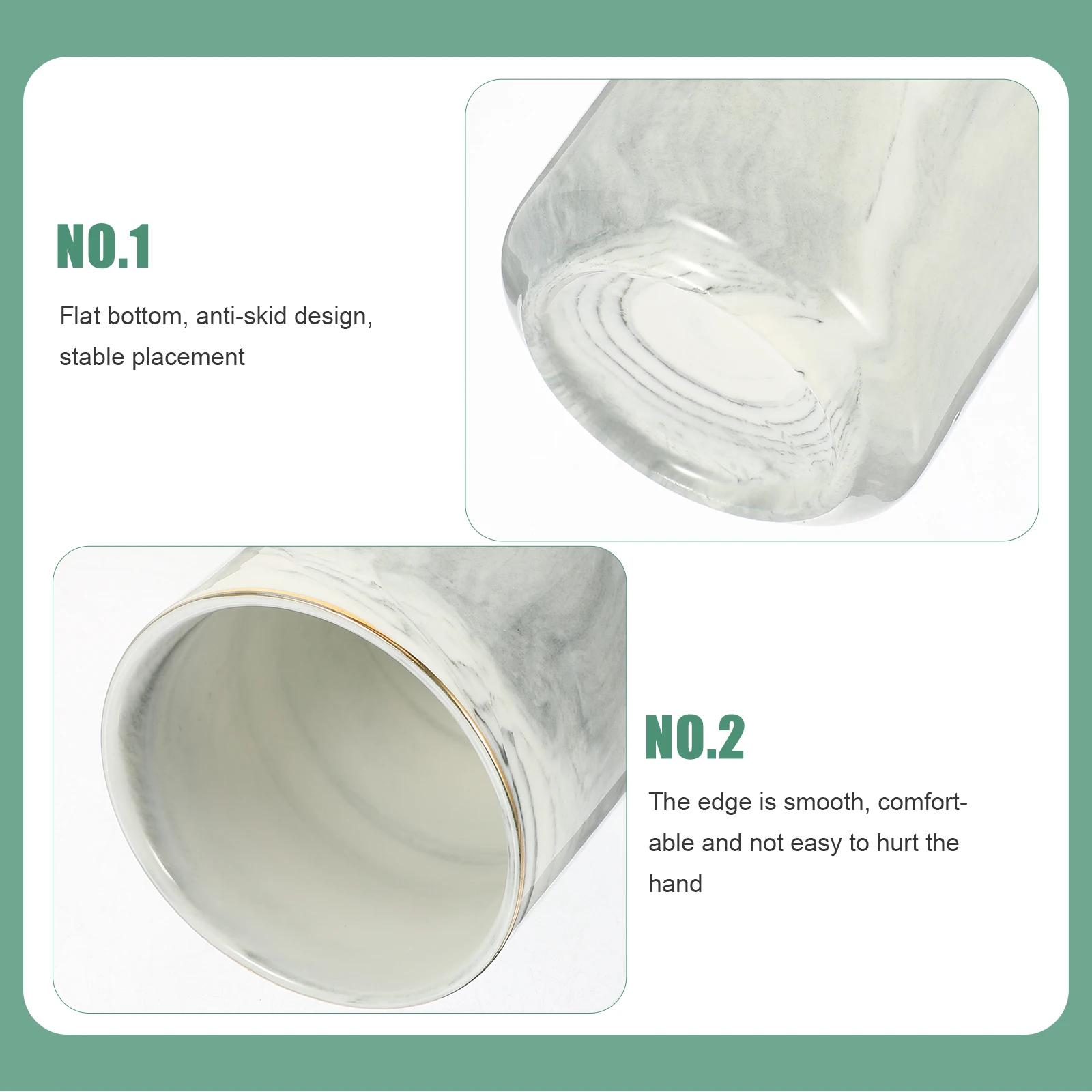 Ceramic Marbling Makeup Holder Sturdy Desktop Organizer for Pens Lipsticks Brushes Home Office Decor Multi-Purpose Dresser
Ceramic Marbling Makeup Holder Sturdy Desktop Organizer for Pens Lipsticks Brushes Home Office Decor Multi-Purpose Dresser