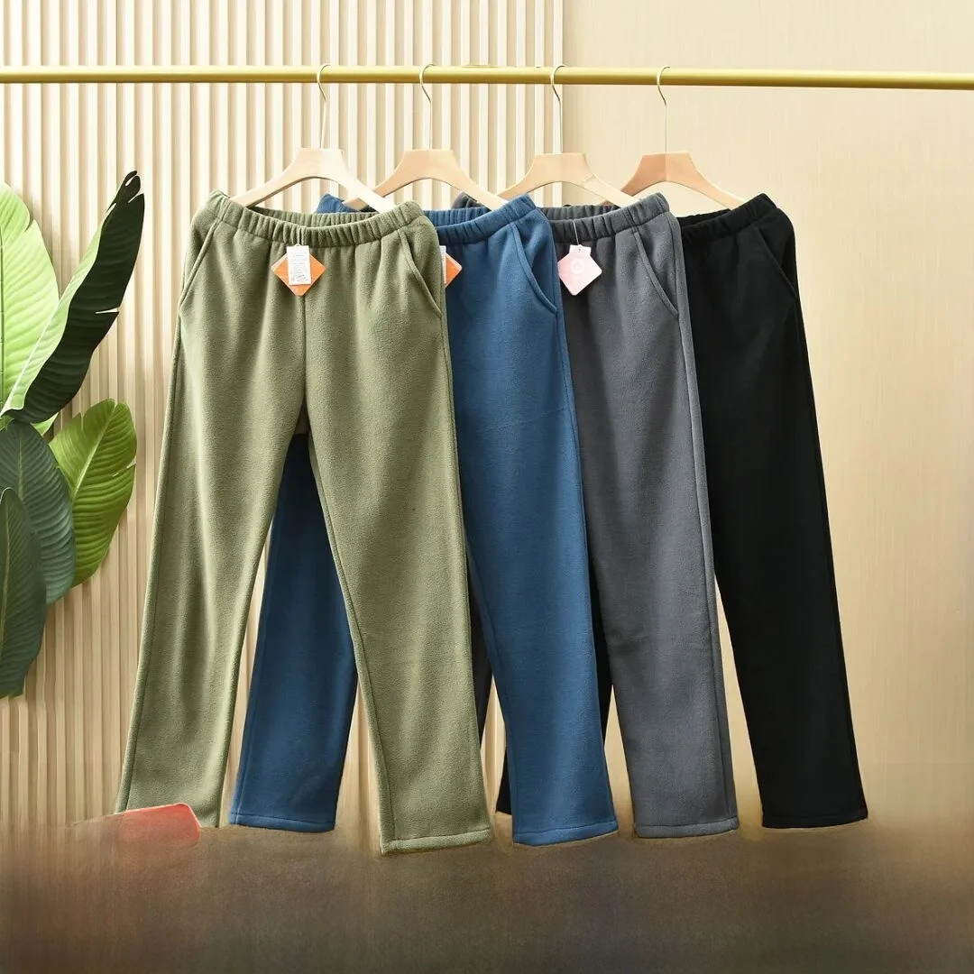 Мужские термостойкие двусторонние брюки с эластичной резинкой на талии и прямыми штанинами, повседневные брюки из полиэфирного волокна
Мужские термостойкие двусторонние брюки с эластичной резинкой на талии и прямыми штанинами, повседневные брюки из полиэфирного волокна