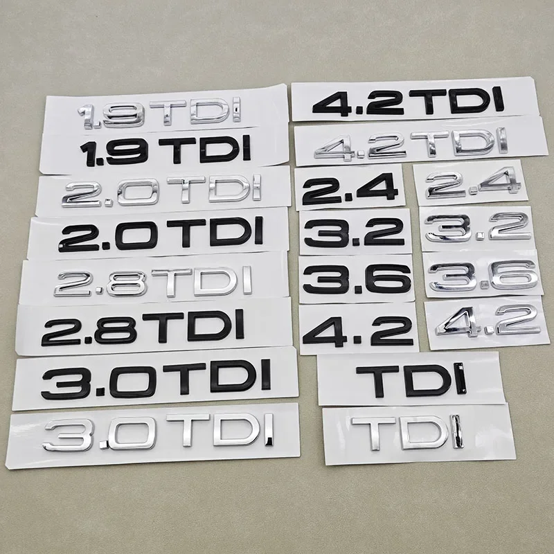 3D ABS автомобильный логотип 1,9 2,0 2,8 3,0 4,2 TDI 3,6 наклейка эмблема багажника задний значок для Audi A3 A4 A5 A6 A7 A8 Q3 Q5 Q7 Q8 аксессуары
3D ABS автомобильный логотип 1,9 2,0 2,8 3,0 4,2 TDI 3,6 наклейка эмблема багажника задний значок для Audi A3 A4 A5 A6 A7 A8 Q3 Q5 Q7 Q8 аксессуары