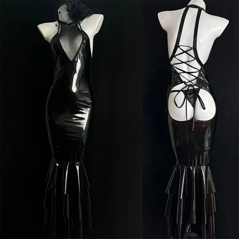 MN1 Anime Bunny Girl Cosplay Costumes Women Sexy Patent Leather Fishtail Dress Erotic Lingerie Bodysuit Halloween Carnival C9*Jy
MN1 Anime Bunny Girl Cosplay Costumes Women Sexy Patent Leather Fishtail Dress Erotic Lingerie Bodysuit Halloween Carnival C9*Jy
