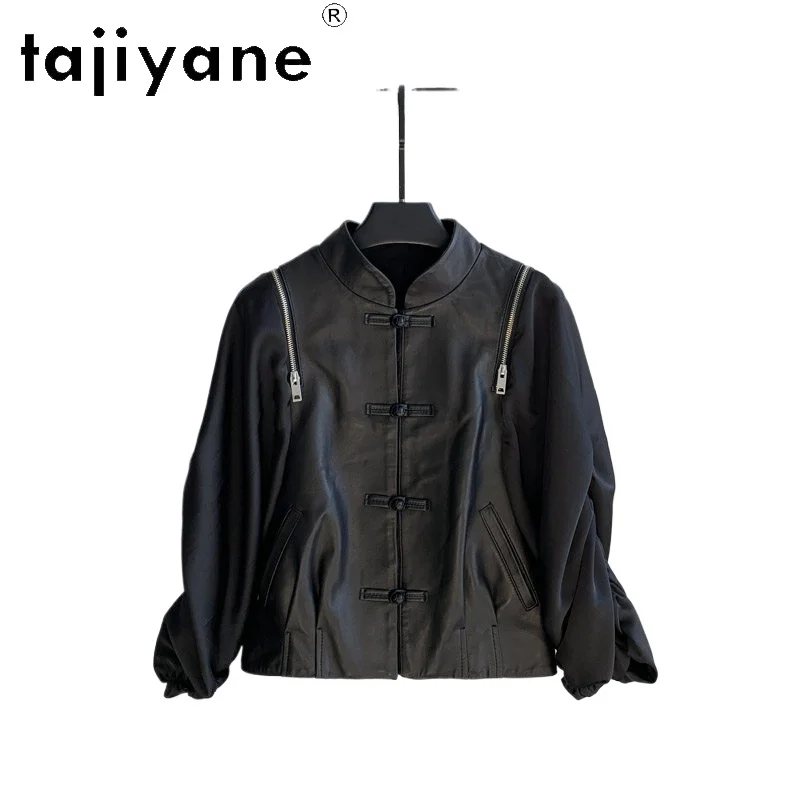 TAJIYANE Genuine Sheepskin Leather Jacket Woman Chinese Style Short Coat Stand Collar Autumn Jackets Women Clothing 2026 jaqueta
TAJIYANE Genuine Sheepskin Leather Jacket Woman Chinese Style Short Coat Stand Collar Autumn Jackets Women Clothing 2026 jaqueta