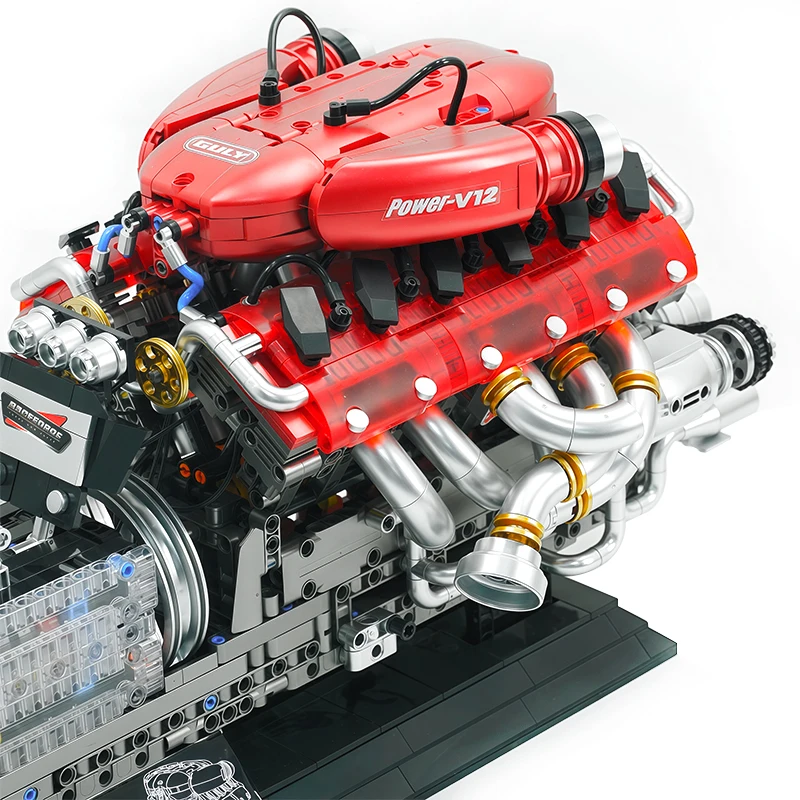 GULY 60555 V12 Sports Car Engine Model Building Blocks With Power Motor Spray Simulation Capable Construction Brick DIY Toy Gift
GULY 60555 V12 Sports Car Engine Model Building Blocks With Power Motor Spray Simulation Capable Construction Brick DIY Toy Gift