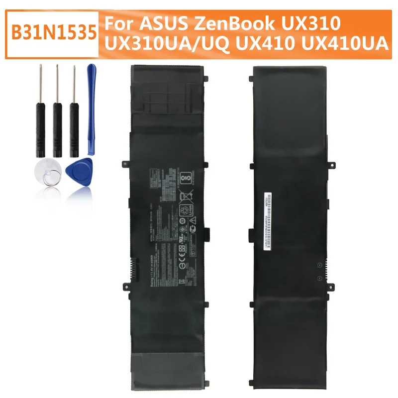 Brand New Replacement Battery B31N1535 For ASUS ZenBook UX310 UX310UA/UQ UX410 UX410UA /UQ BX310 RX310U 4240mAh
Brand New Replacement Battery B31N1535 For ASUS ZenBook UX310 UX310UA/UQ UX410 UX410UA /UQ BX310 RX310U 4240mAh