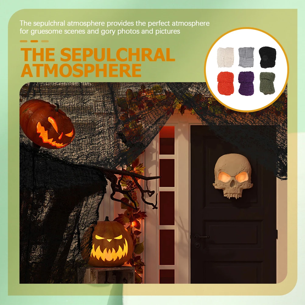 6 Pcs Halloween Decor Gauze Ragged Cloth Decorations Indoor Creepy Outdoor Ornaments
6 Pcs Halloween Decor Gauze Ragged Cloth Decorations Indoor Creepy Outdoor Ornaments
