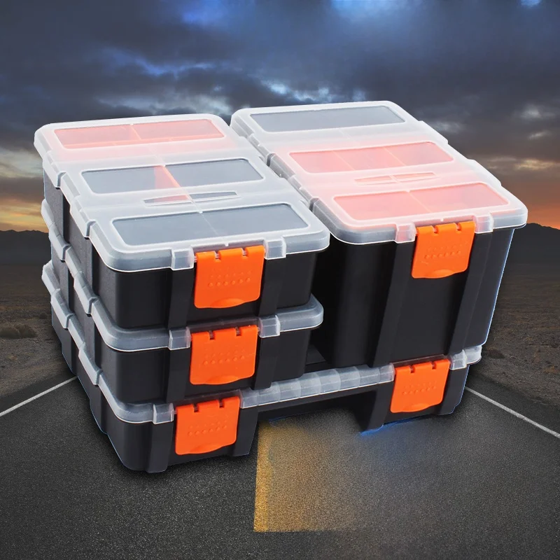 Plastic Storage Box Screw Classification Organizer Hardware Accessories Drill Bit Storage Box Handheld Flip Cover Structure
Plastic Storage Box Screw Classification Organizer Hardware Accessories Drill Bit Storage Box Handheld Flip Cover Structure