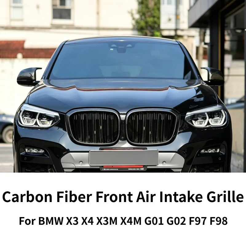 Carbon Fiber Front Grille Fits BMW X3 X4 X3M X4M G01 G02 G08 F97 F98 Air Intake Grill Exterior Upgrade Mod Car Accessories Parts
Carbon Fiber Front Grille Fits BMW X3 X4 X3M X4M G01 G02 G08 F97 F98 Air Intake Grill Exterior Upgrade Mod Car Accessories Parts