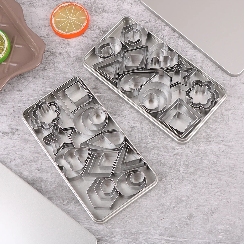 30Pcs/box Stainless Steel Sugar Biscuit Press Stamp Embosser Cookie Cutter DIY Fondant Cake Mold Pastry Decor Baking Accesories
30Pcs/box Stainless Steel Sugar Biscuit Press Stamp Embosser Cookie Cutter DIY Fondant Cake Mold Pastry Decor Baking Accesories