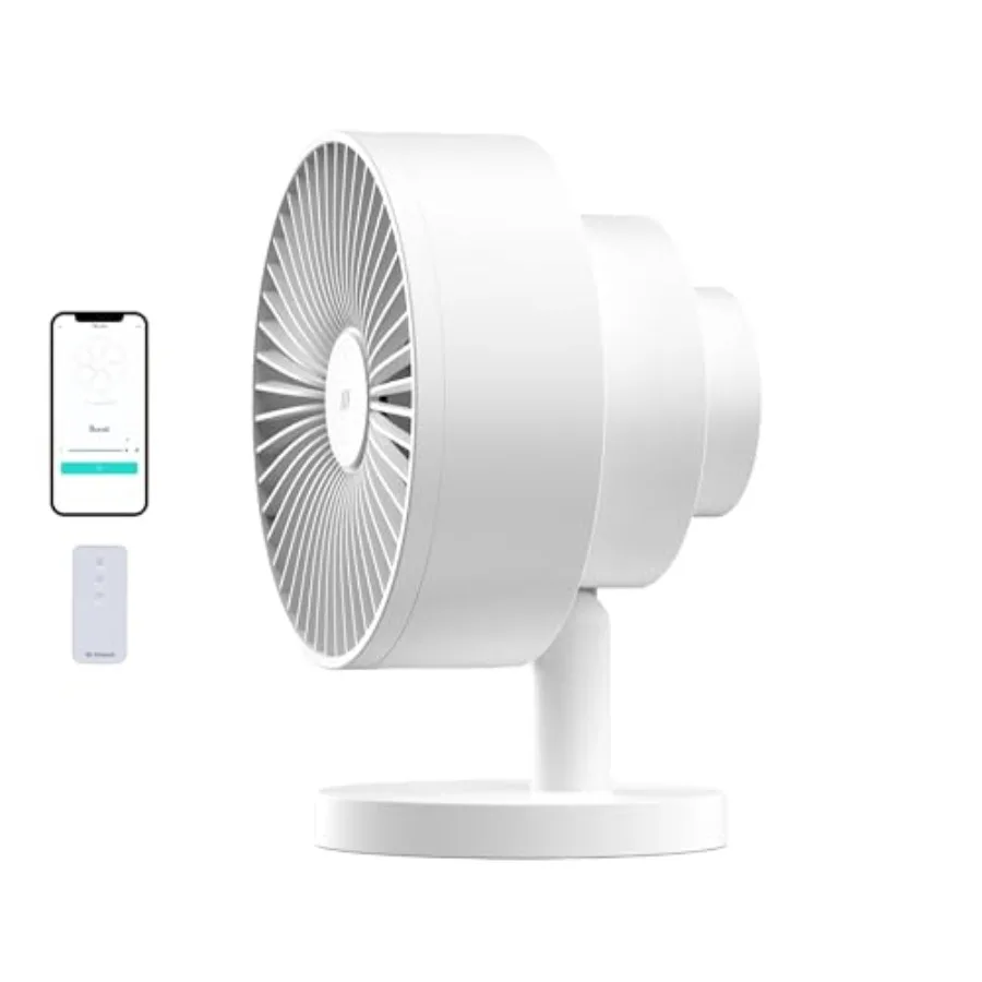 Smart Fan Ultra-Quiet 2-in-1 Air Circulator with Remote 5-Speed Compact Cooling Fan Whisper-Quiet - App Compatible White
Smart Fan Ultra-Quiet 2-in-1 Air Circulator with Remote 5-Speed Compact Cooling Fan Whisper-Quiet - App Compatible White