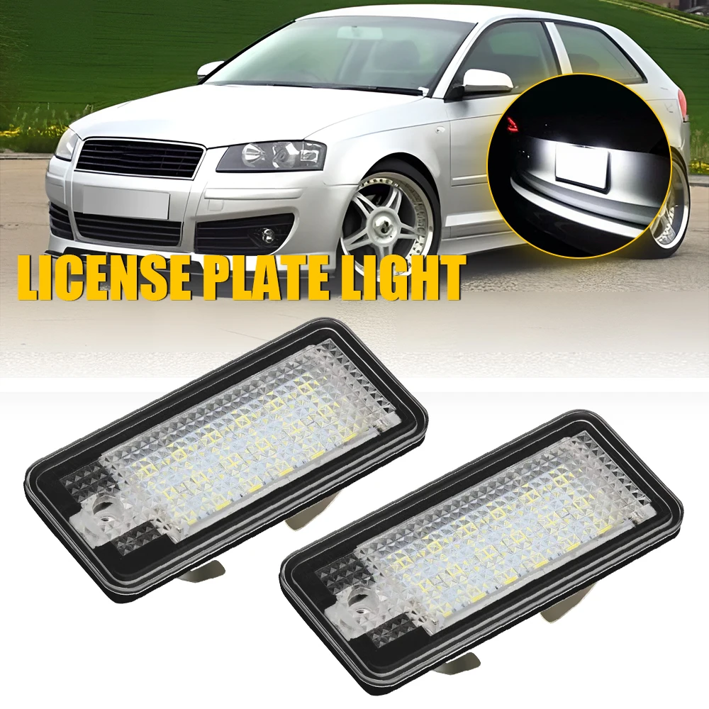 2Pcs For Audi A3 A4 S4 B6 B7 A6 A8 Q7 18 LED Error Free License Plate Light Lamp CANBUS No Error 6000K Super Bright Car Styling
2Pcs For Audi A3 A4 S4 B6 B7 A6 A8 Q7 18 LED Error Free License Plate Light Lamp CANBUS No Error 6000K Super Bright Car Styling