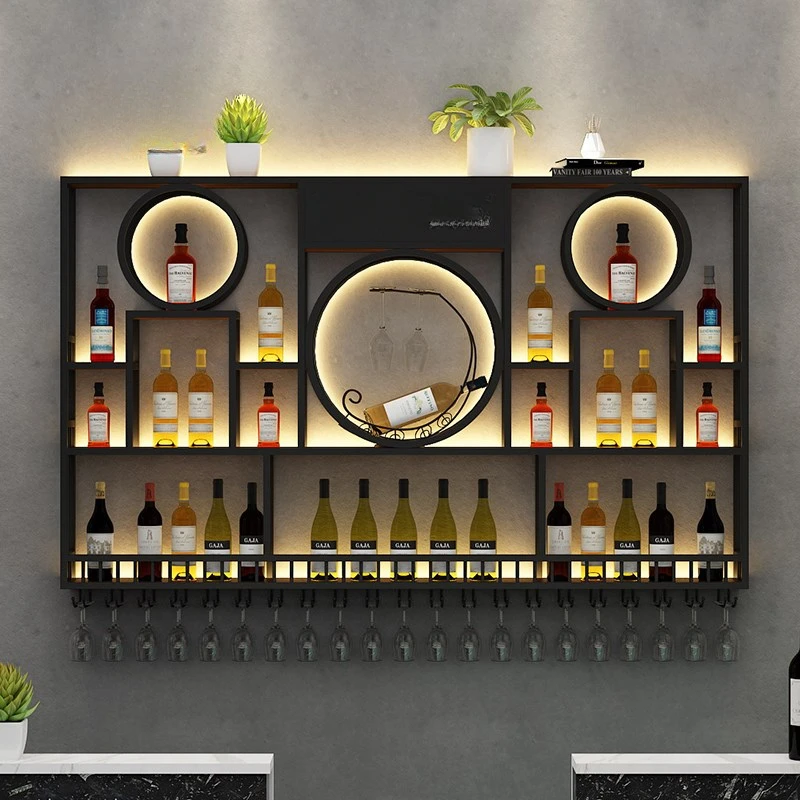 Open Cabinets Wine Rack Room Liquor Display Cabinet Bar Accessories Home Portable Decoration Full Kitchen Whiskey Showcase Iron
Open Cabinets Wine Rack Room Liquor Display Cabinet Bar Accessories Home Portable Decoration Full Kitchen Whiskey Showcase Iron