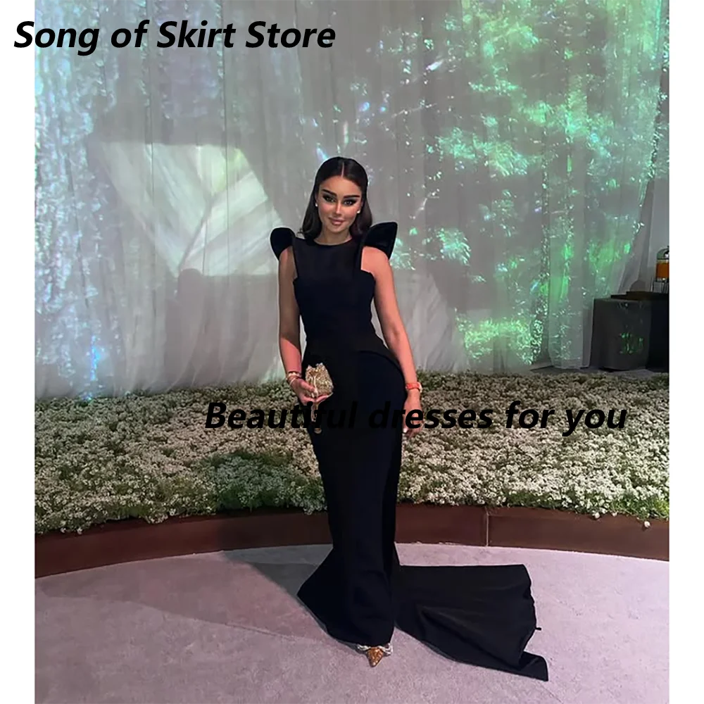 Black Straight Evening Dress Customized O-Neck Sleeveless Side Sweep Train Elegant Bespoke Occasion Gowns Formal Dresses
Black Straight Evening Dress Customized O-Neck Sleeveless Side Sweep Train Elegant Bespoke Occasion Gowns Formal Dresses