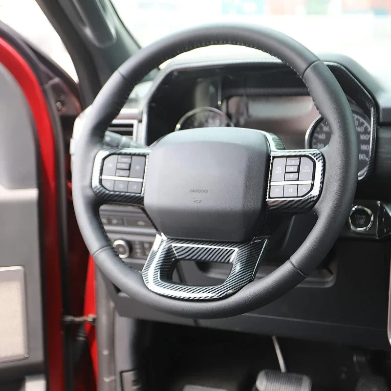 For Ford F150 Raptor 2021-2024 ABS Carbon Fiber Car Steering Wheel Button Cover Trims Interior Accessories
For Ford F150 Raptor 2021-2024 ABS Carbon Fiber Car Steering Wheel Button Cover Trims Interior Accessories
