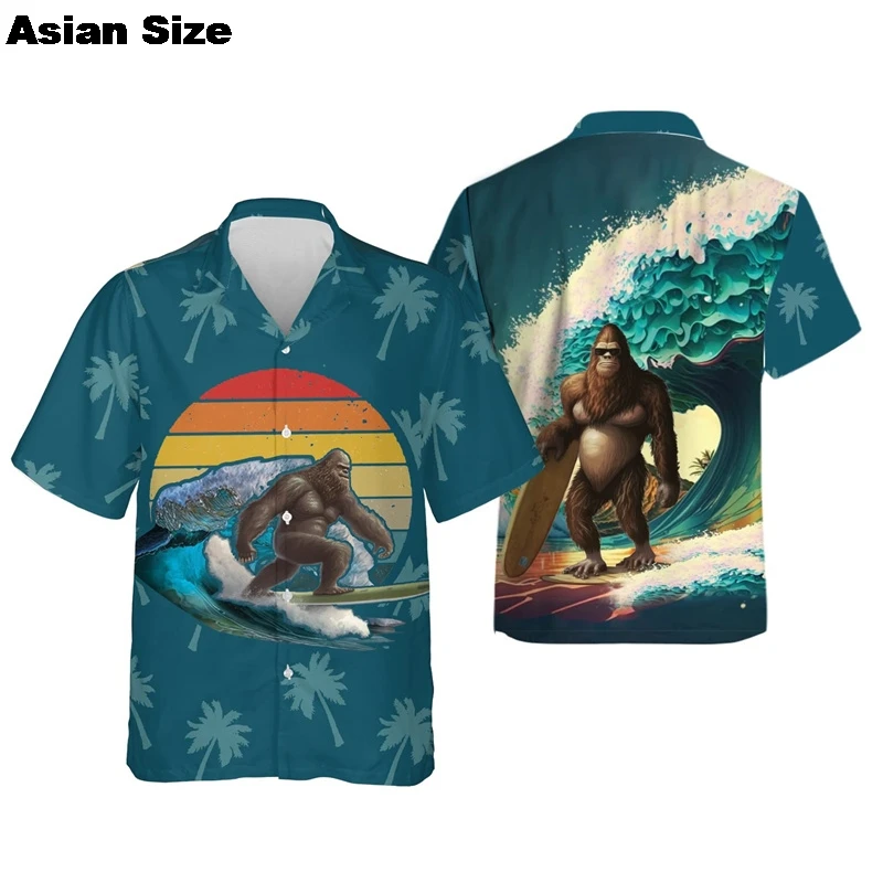 Summer 2025 Bigfoot Graphic Shirt Men And Women Funny Clothing 3D Printed Hawaii Beach Shirts Street Short Sleeve Sasquatch Tops
Summer 2025 Bigfoot Graphic Shirt Men And Women Funny Clothing 3D Printed Hawaii Beach Shirts Street Short Sleeve Sasquatch Tops