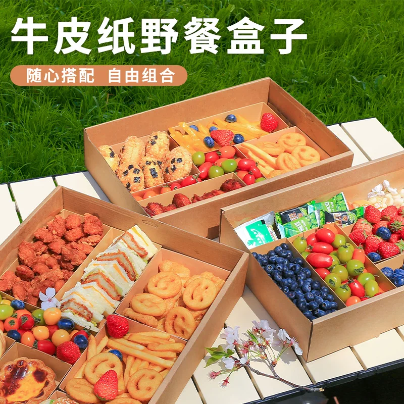Custom Picnic Box Disposable Packaging Box Fruit Cut Dessert Cake Snack Picnic Food Box Kraft Paper Heavy Duty Thickened
Custom Picnic Box Disposable Packaging Box Fruit Cut Dessert Cake Snack Picnic Food Box Kraft Paper Heavy Duty Thickened