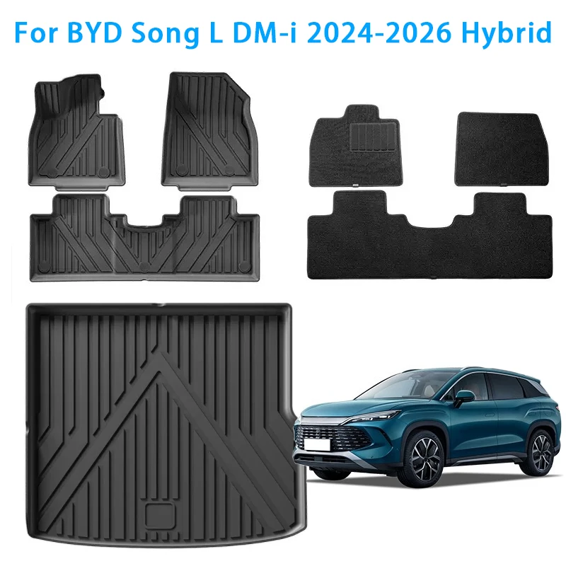 for BYD Song L DM-i 2024 2025 2026 TPE Car Floor Mats Waterproof Cargo Liner All Weather Trunk Mat Floor Liner LHD
for BYD Song L DM-i 2024 2025 2026 TPE Car Floor Mats Waterproof Cargo Liner All Weather Trunk Mat Floor Liner LHD