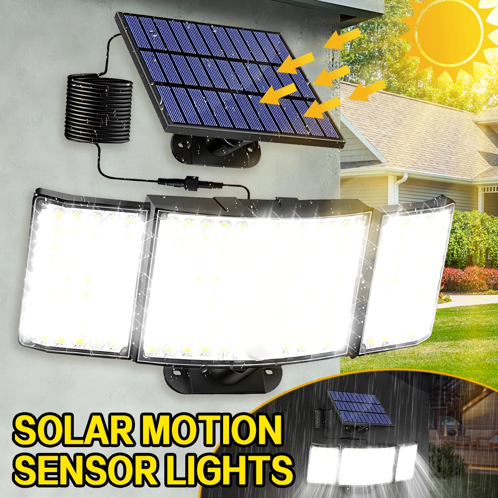 Solar Lights Outdoor 234LED 3 Modes Motion Sensor Flood Lights with Remote IP65 Waterproof Security Solar Lights for Garden
Solar Lights Outdoor 234LED 3 Modes Motion Sensor Flood Lights with Remote IP65 Waterproof Security Solar Lights for Garden