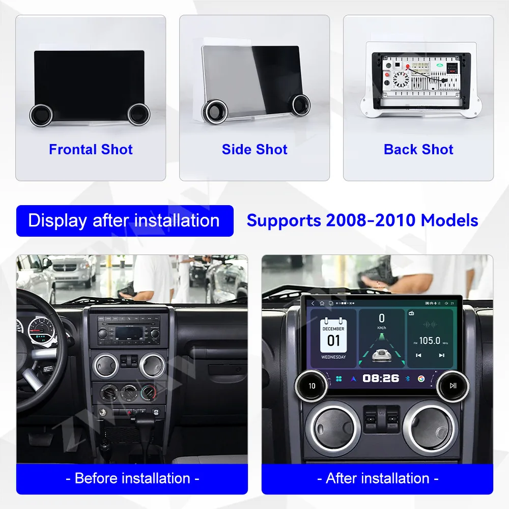 11.5inch Touch HD Screen Android 15 For Jeep Wrangler 2008-2010 Multimedia Player Stereo GPS Navigation Auto Radio Heat Unit
11.5inch Touch HD Screen Android 15 For Jeep Wrangler 2008-2010 Multimedia Player Stereo GPS Navigation Auto Radio Heat Unit