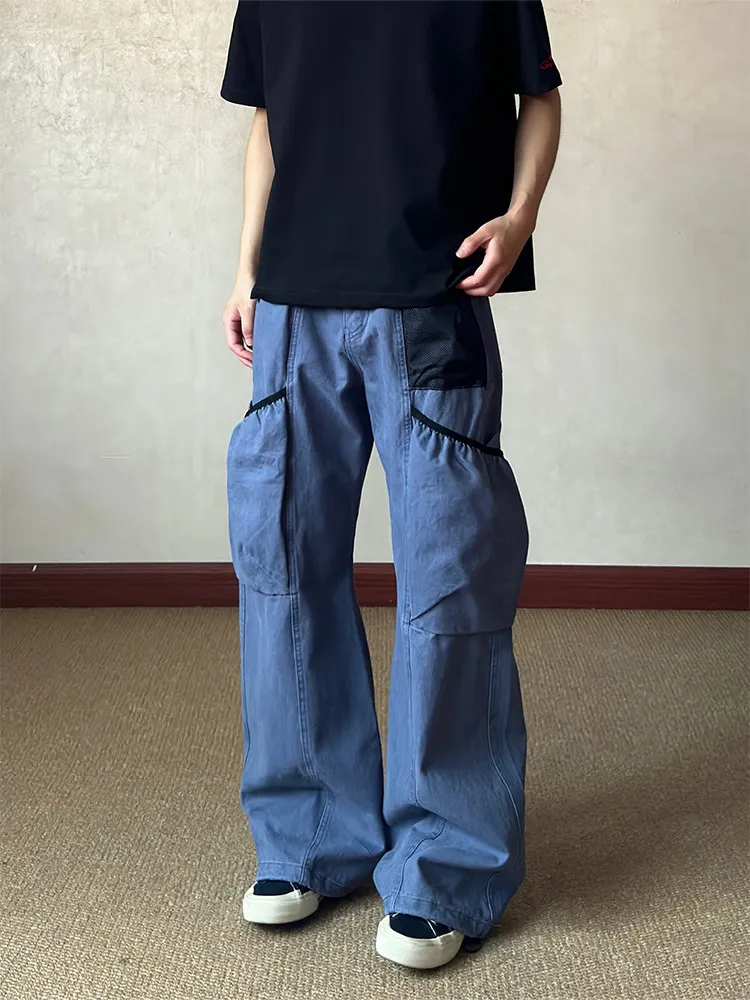 American High Street Retro Multi-Pocket Knife Workwear Loose Straight Leg Gardener Pants Long Trousers Unisex K841 Jeans
American High Street Retro Multi-Pocket Knife Workwear Loose Straight Leg Gardener Pants Long Trousers Unisex K841 Jeans