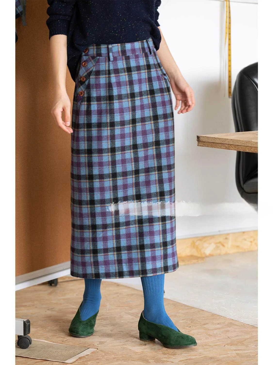 DingDongMa Retro Color Ptte Design 60% Wool Straight Tube Skirt Ladies Ci Commute Polyester Fiber mid Waist Skirt
DingDongMa Retro Color Ptte Design 60% Wool Straight Tube Skirt Ladies Ci Commute Polyester Fiber mid Waist Skirt