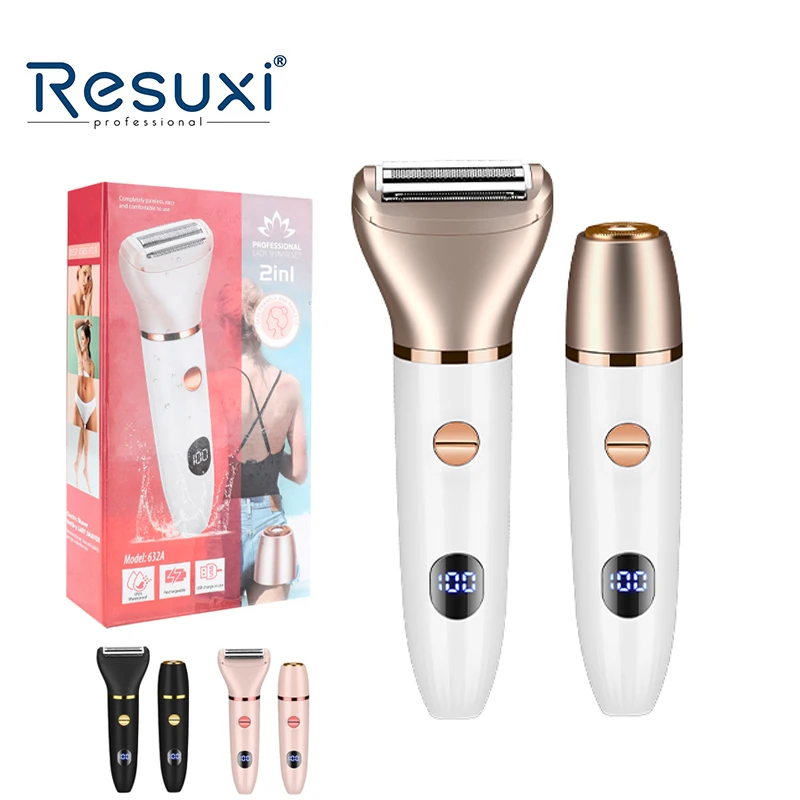 Resuxi 632 Lady 2 в 1, набор для ухода за волосами, безболезненная USB-C перезаряжаемая IPX4, водонепроницаемая электробритва для тела для женщин
Resuxi 632 Lady 2 в 1, набор для ухода за волосами, безболезненная USB-C перезаряжаемая IPX4, водонепроницаемая электробритва для тела для женщин
