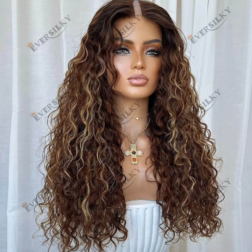 Ombre Light Honey Blonde Loose Deep Wave V Part Wig 100% Human Hair Wig Water Wave Highlight Chestnut Brown U Shape Full 200Dens
Ombre Light Honey Blonde Loose Deep Wave V Part Wig 100% Human Hair Wig Water Wave Highlight Chestnut Brown U Shape Full 200Dens