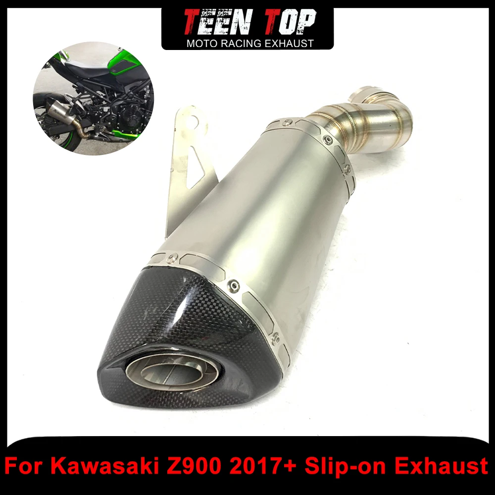 For Kawasaki Z900 Slip-on Exhaust Stainless Steel Motorcycle Escape Exhaust Systems Connection Pipe z900 2017-2022 Carbon Endcap
For Kawasaki Z900 Slip-on Exhaust Stainless Steel Motorcycle Escape Exhaust Systems Connection Pipe z900 2017-2022 Carbon Endcap