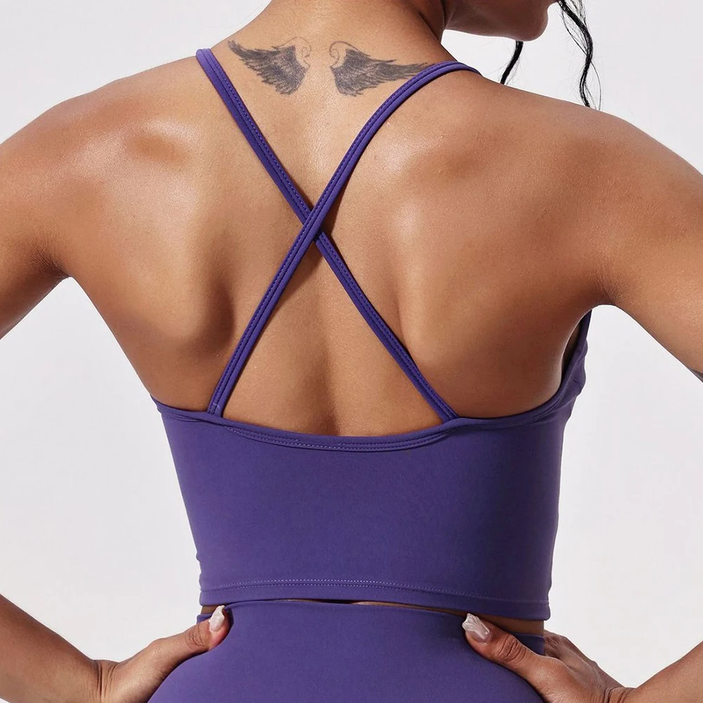 New Sexy Sports Bras Women Fitness Vest Sports Top Back Cross Strap Yoga Bra Running Fitness Breathable Shockproof Yoga Bra
New Sexy Sports Bras Women Fitness Vest Sports Top Back Cross Strap Yoga Bra Running Fitness Breathable Shockproof Yoga Bra