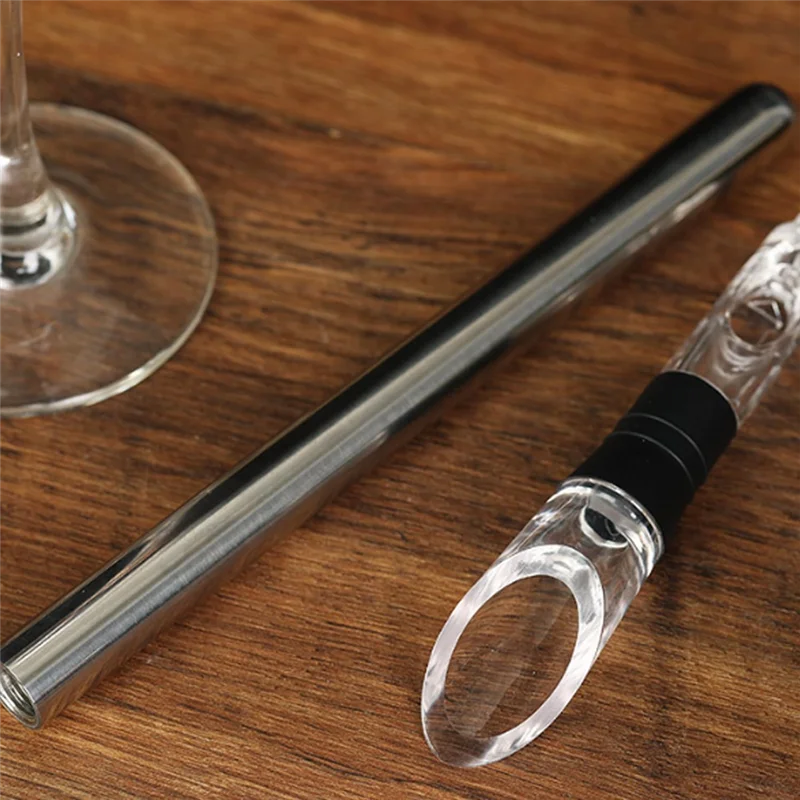4 In1 Wine Cooling Stick Bottle Cooler Decanter Wine Accessories Stainless Steel For Men Women Wine Lovers-AC82
4 In1 Wine Cooling Stick Bottle Cooler Decanter Wine Accessories Stainless Steel For Men Women Wine Lovers-AC82