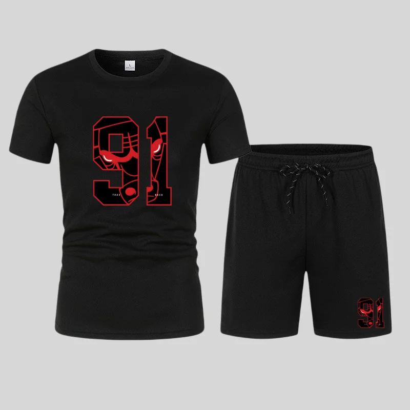 Summer 2025 men's casual suit, men's street fashion T-shirt, shorts set, men's lightweight and breathable sportswear
Summer 2025 men's casual suit, men's street fashion T-shirt, shorts set, men's lightweight and breathable sportswear